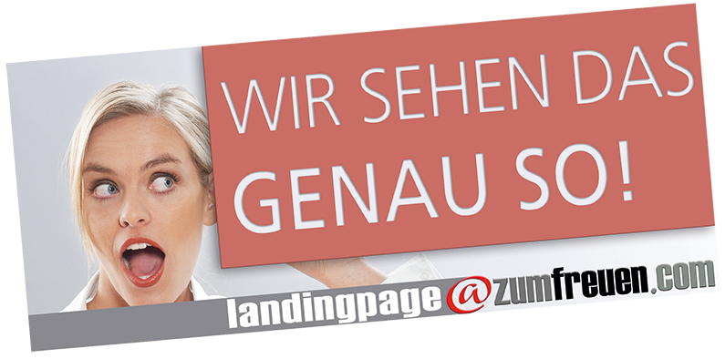 zumFreuen Landingpages